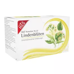 H&S Sachets filtre à thé à la fleur de tilleul, 20X1,8 g
