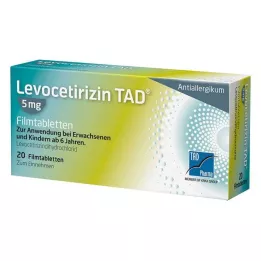 Lévocétirizine TAD® 5 mg comprimés pelliculés, 20 pc