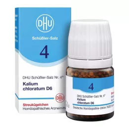 DHU Sel de Schüßler n°4 chloratum de potassium D6 globules, 10 g