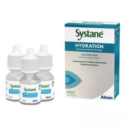 Systane Gouttes oculaires Hydratation, 3x10 ml